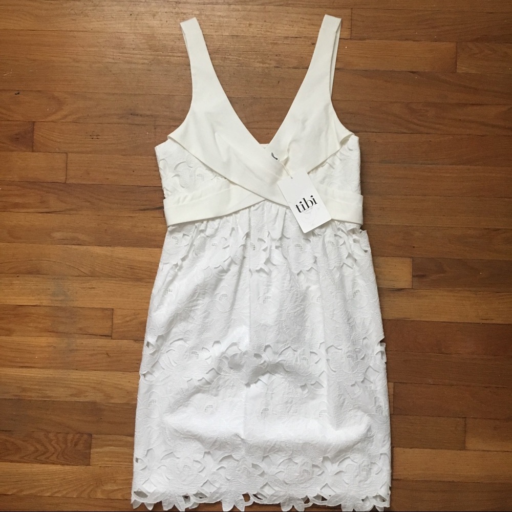 NWT Tibi White Sundress size 4